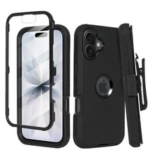 For Apple iPhone 17, Pro, Air Case Cover Shockproof Series Defender Belt Clip