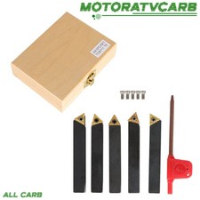 ALL-CARB 5Pcs 3/8" Indexable Carbide Insert Turning Tooling Bit Holder For Lathe