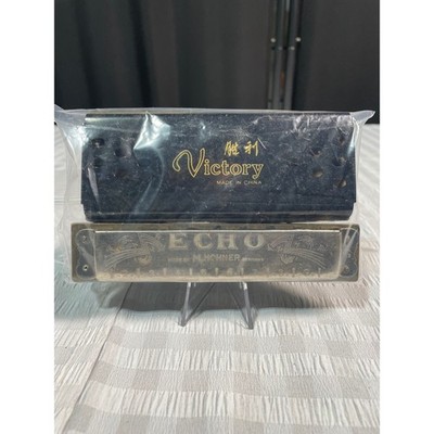 Vintage M Hohner Echo Harmonica Germany Key of G & Victory Harmonica