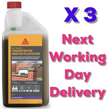 3 x Opti-Mix Mortar Plasticiser Everbuild  Optimix