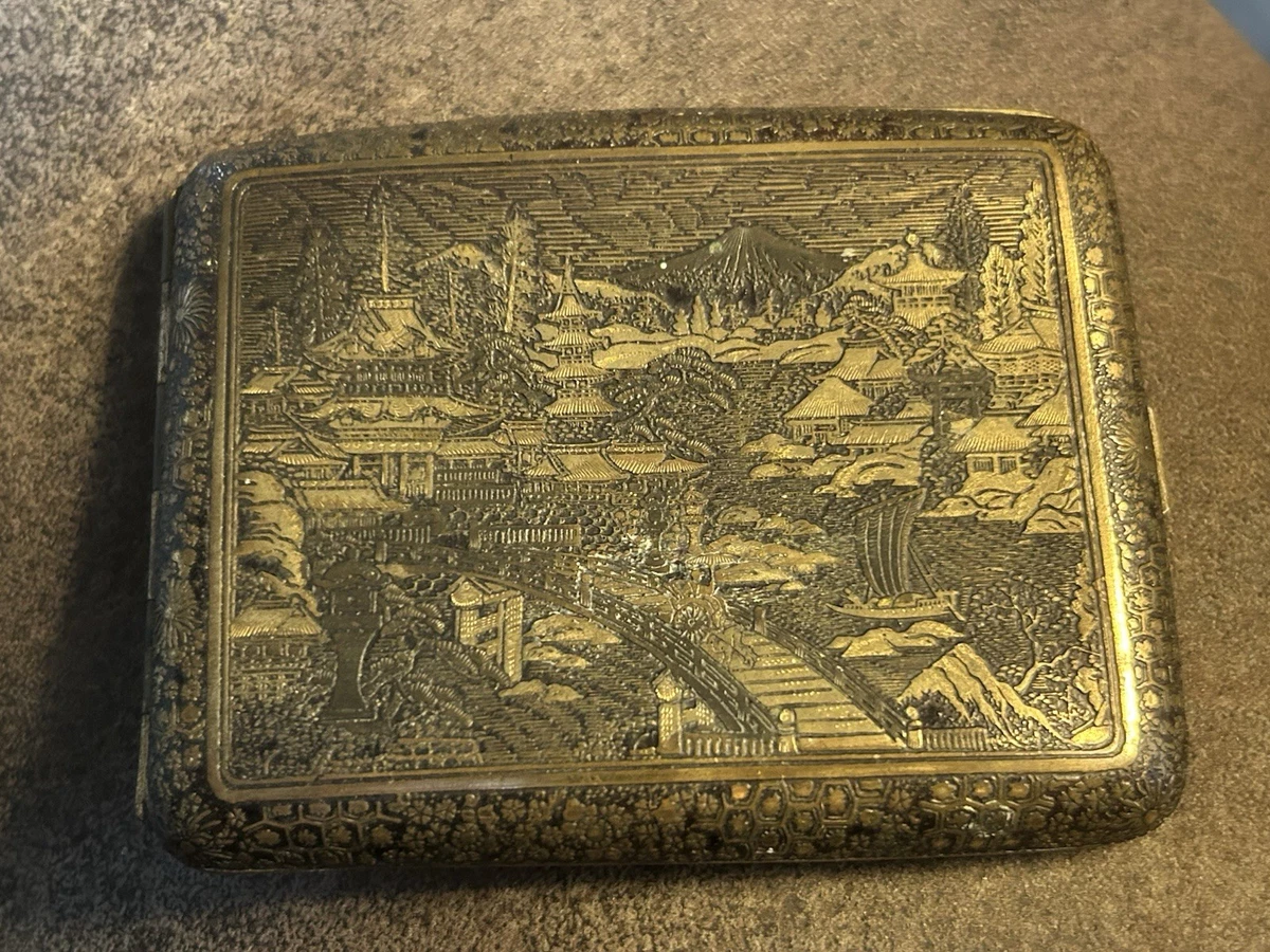 黄铜主要古董日本盒| eBay