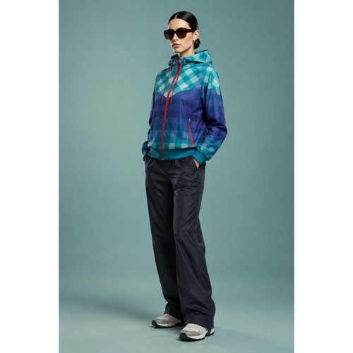 Nike, Vintage Nike 90's Pinwheel Teal & Purple Track Windbreaker Jacket Size XL