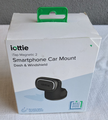 iOttie iTap Magnetic 2 Dash & Windshield Mount Cell Phone Holder Black Car NEW