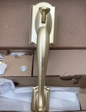 Schlage F 60 Cam608 Acc Camelot Single Cylinder Entrance Handle Set Satin Brass