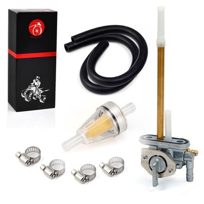 Moto1988 Fuel Tank Petcock Valve Assembly For Kawasaki Motorcycle Klr650 Kl650