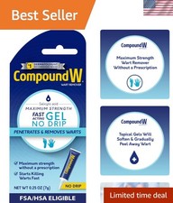 Maximum Strength Wart Remover with Salicylic Acid, Fast-Acting Gel Plantar Wa...