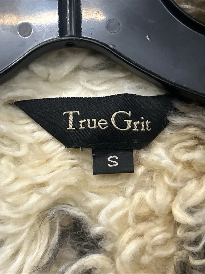 Blazer Abrigo Chaqueta True Grit Forrado de Piel Sintética Para Mujer Marrón Talla Pequeña Foto 2 de 4