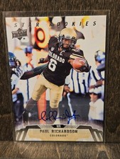 2014 Upper Deck Star Rookies Auto Paul Richardson #125 RC Colorado Buffalo