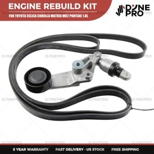 Serpentine Belt ＆ Tensioner Kit For TOYOTA CELICA GT COROLLA MR2 SPYDER 1.8L