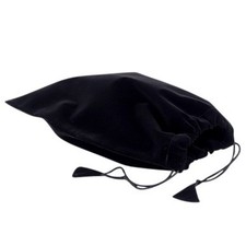 Black Velvet Cremation Urn Storage Bag - Extra Small