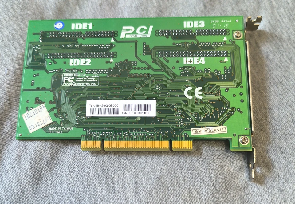 PROMISE FastTrak 100 TX4 - vintage IDE RAID card - Image 2 of 2