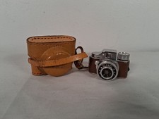 Vintage Continental CMC Japan Mini Spy Camera W/ Leather Case Untested