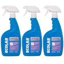 ECOLAB Foaming Shower Tub and Tile No-Scrub All Purpose Cleaner for Bathroom 3PK