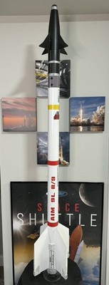 45% scale AIM-9L Sidewinder Parts kit for LOC 54mm. Flying Model Rocket