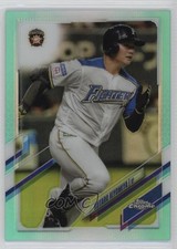 2021 Chrome NPB Nippon Professional Baseball Aqua Refractor Kotaro Kiyomiya 0j81