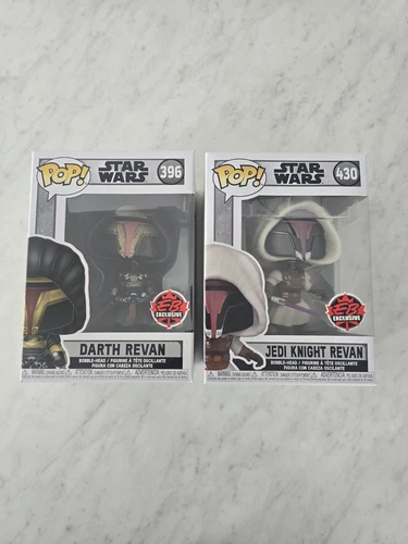 Funko Pop Darth Revan #396 & Jedi Knight Revan #430 Gamestop Canada Exclusive 