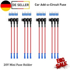 12V Auto Add-a-Circuit Sicherung Hahn Adapter Mini ATM Blade Sicherungshalter 5X