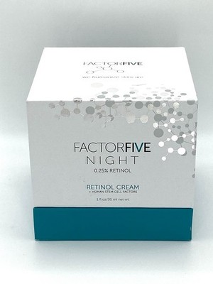 Factor Five Night Retinol Cream 0.25% 1 oz 30mL Full Size