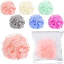 Esponjas De Bano De Red Mini Loofah Con Estuche Colores Pastel Individuales 6pz