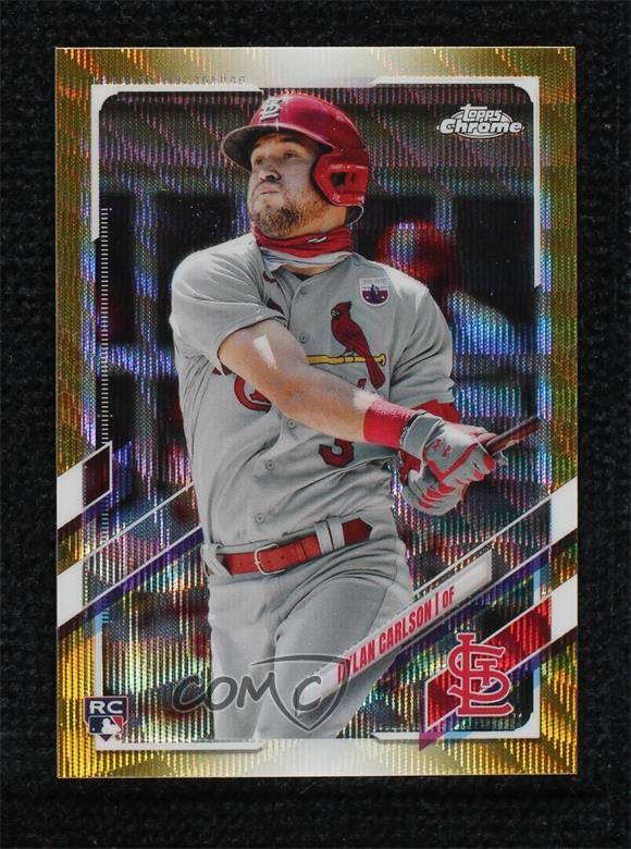 2021 Topps Chrome Gold Wave Refractor 23/50 Dylan Carlson #140 v9t