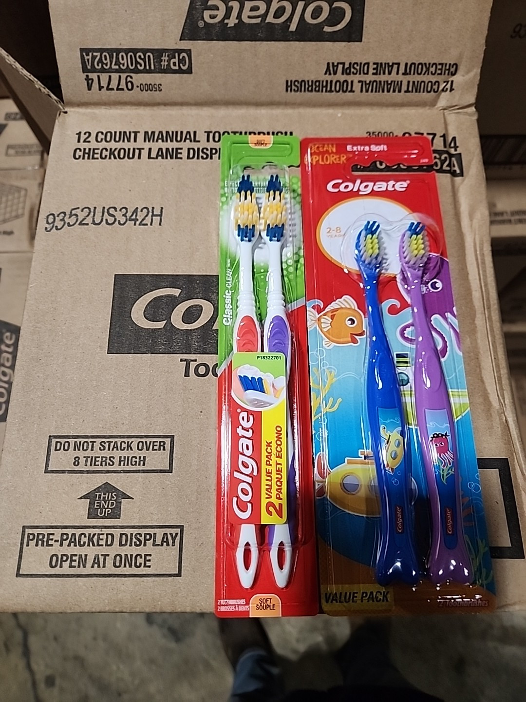 (12x) 2ct VALUE PACK Kids/Adults Colgate Classic Multi Soft Bristles Toothbrush