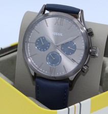 Fossil Fenmore Midsize Chronograph Grey Navy Blue BQ2901 Men Watch