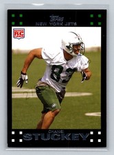 2007 Topps Rookie #329 Chansi Stuckey New York Jets Football Card. rookie card picture