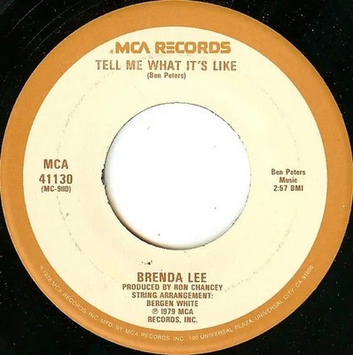 Brenda Lee Let Your Love Fall Back On Me/Tell Me What Its Like MCA Records