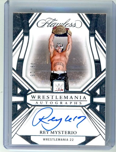 2024 Panini Flawless WWE Rey Mysterio Flawless WrestleMania Autographs #/25