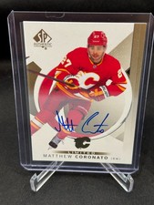 2024-25 SP Authentic Hockey Matthew Coronato Auto Limited Gold Flames