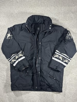 Vintage Bogner Winter Circus Snow Ski Jacket By Goan Thylmann Black Women Medium