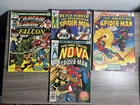 Vintage Marvel Comics Lot - Captain America, Spiderman, The Falcon Low Grade