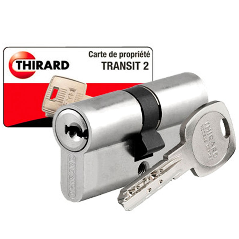 Cylindre européen barillet double entrée 40x40 mm canon de serrure pour porte d'entrée