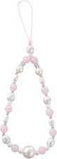 Beaded Phone Charm Lanyard Strap Girly Style Fixed Beads Pearl Lanyards