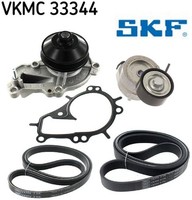 Skf VKMC33344 Wasserpumpe + Keilrippenriemensatz