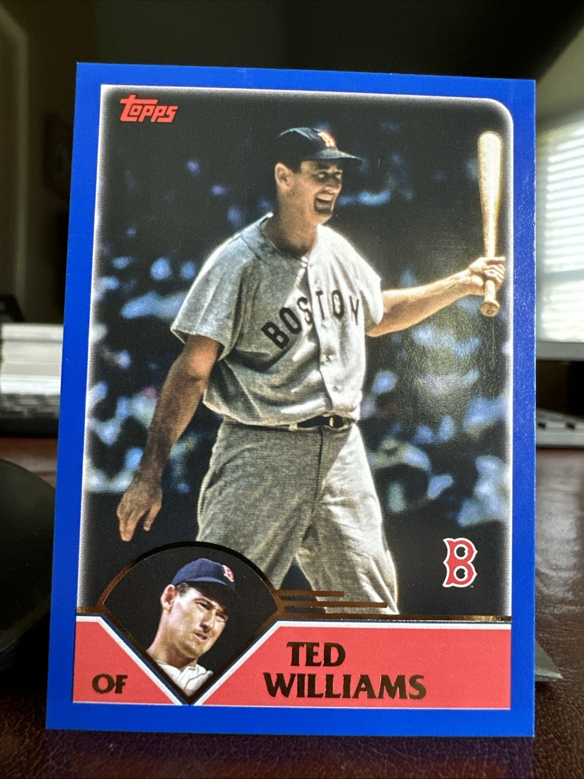 Ted Williams HOF Boston Red Sox 2023 Topps Archives #216 2003 Design Baseball