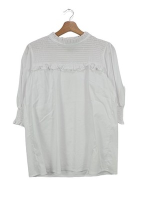 ALBA MODA Crash-Bluse Damen Bluse Gr. DE 36 weiß Casual-Look