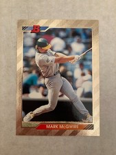 1992 Bowman #620 A's MARK MCGWIRE Gold Foil