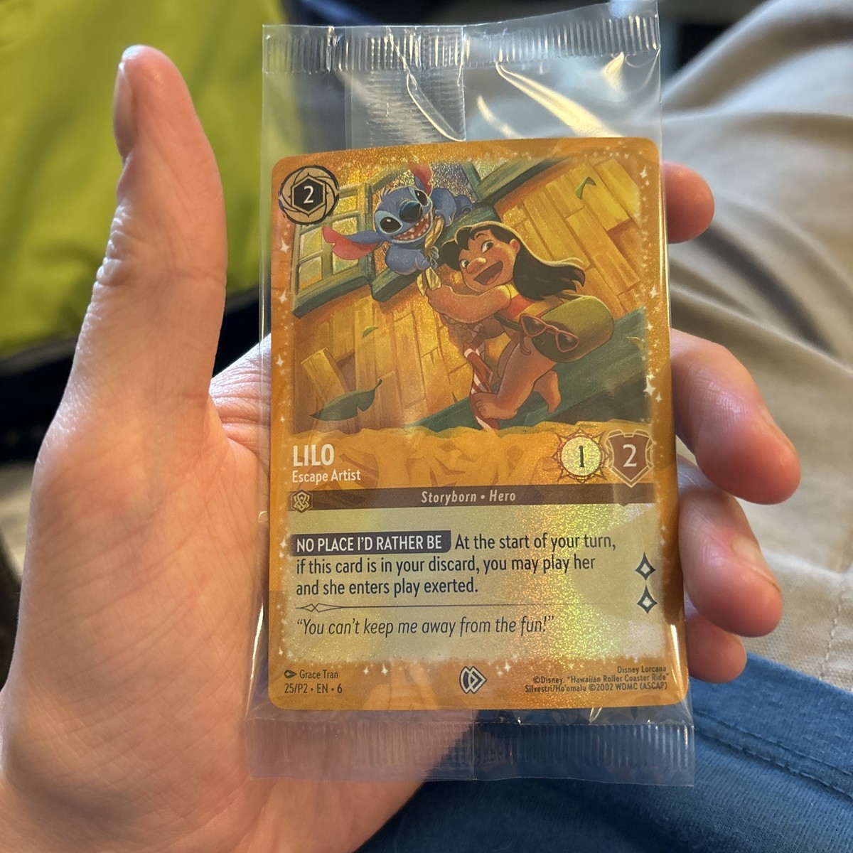 Disney - ディズニーロルカナ　foil ホイル 2025 Disney LORCANA Promo Cards - LILO (Escape Artist) Gold