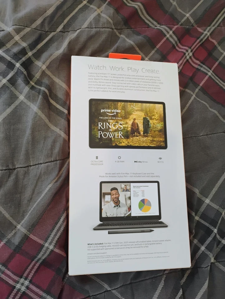 NEW IN BOX AMAZON FIRE 11 MAX TABLET 128GB LIST PRICE IS $280 BEST FIRE TABLET - Image 2 of 2
