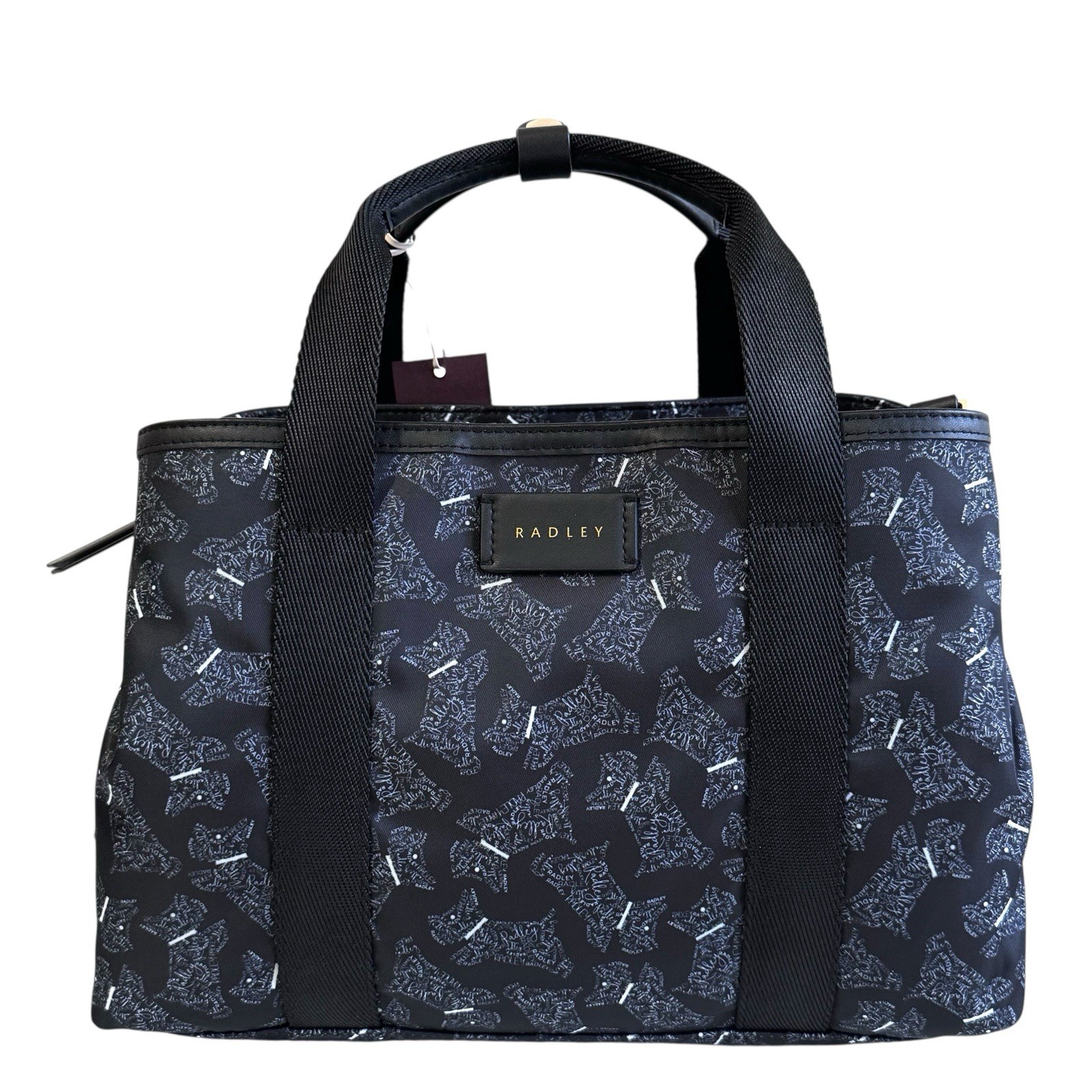 RADLEY Handbag Black Medium Bag Crossbody Grab Bag -Holly Avenue Calligraphy New