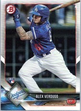 2018 Bowman #72 Alex Verdugo Dodgers RC