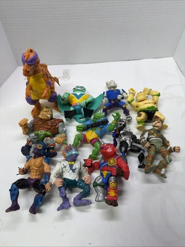Lot Of 11 Vintage TMNT Figures Original 90s Playmates