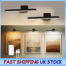2 Pack Picture Lights for Wall, Battery Operated Picture Light USB Rechargeable