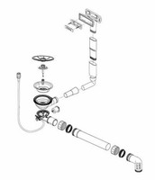 Blanco Ablaufgarnitur 1X3,5'' Mit Bowdenzug ÜBerlauf Cover Infino