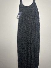 Universal Thread Paisley Black Sleeveless Jumpsuit L Women