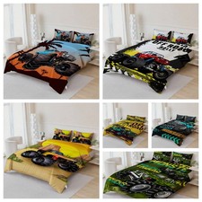 3D Truck Monster Letter Tree Mountain Quilt Cover Duvet Cover Comforter set