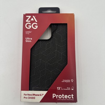 Zagg London Snap Protect Case for iPhone 15 14 13 (6.1'' Small Camera) - Black