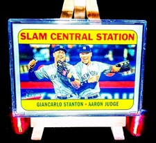 Aaron Judge & Giancarlo Stanton 2018 Topps Heritage CC-2 Slam Central Station ✨✨