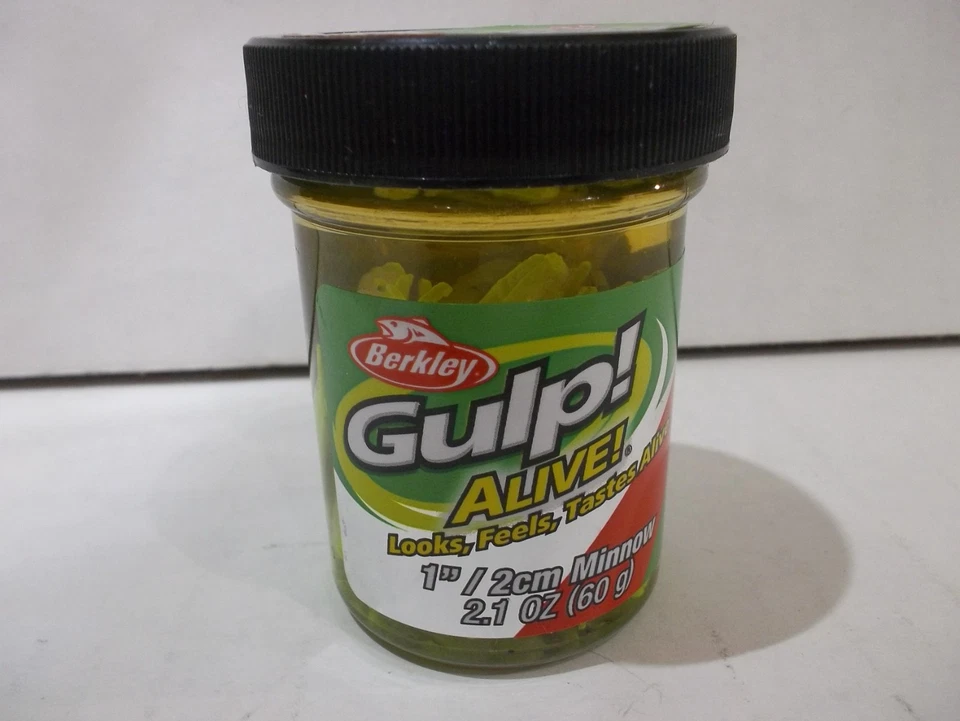 Berkley Gulp! Alive! 1" Minnow 2.1 oz jars Choose your colors!